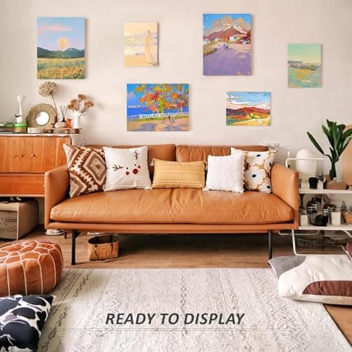 Pre-Stretched Canvases for Painting (12 Pack), Blank Painting Canvas for Adults & Kids, 5"x7" and 8"x10" Canvas – Each 6 Pack, 100% Cotton Pre-Primed, Suitable for Pouring, Acrylic and Oil Painting thumbnail 6