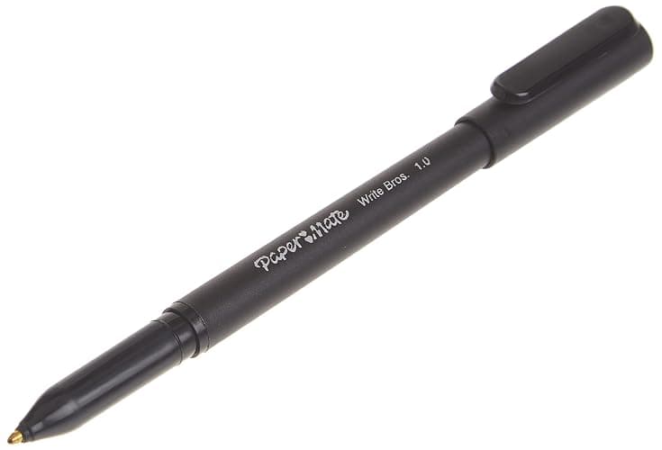 Paper Mate Ballpoint Pens, Write Bros. Black Ink Pens, Medium Point (1.0mm), 60 Count - Bulk Office Supplies thumbnail 5