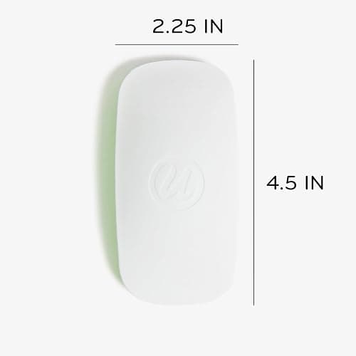 U Brands Magnetic Whiteboard Eraser, 4.5" x 2.25" x 1", Dry Erase Felt Eraser, White and Green, Lightweight Modern Design thumbnail 2