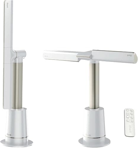 SHARK TurboBlade Fan—Ultra-customizable bladeless tower fan, pivots, twists, oscillates 180°, circulates and propels air, 10 noise levels + 10 speeds, easy to clean, WHITE, UT205(Renewed) - Image 1
