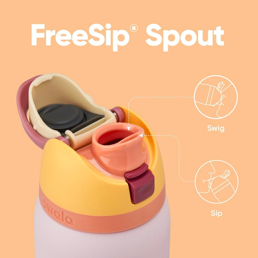 Owala FreeSip Insulated Stainless Steel Water Bottle with Straw for Sports and Travel, BPA-Free Sports Water Bottle, 32 oz, Candy Store thumbnail 2
