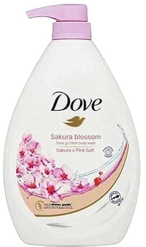 Dove Body Wash Go Fresh Sakura Blossom with Pink Salt,33.8 Ounce Pump,1 item - Image 1