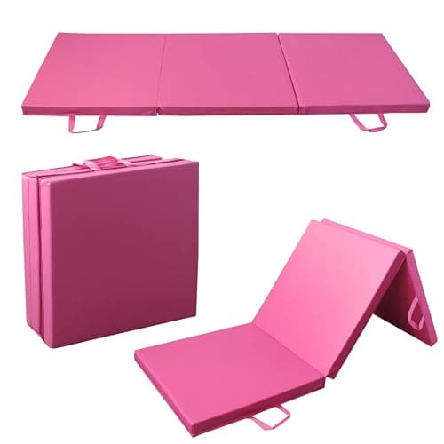 PRISP Tri Folding 180 cm Gymnastics & Exercise Mat for Home Gym, 180cm (6ft) Long, 60cm (2ft) Large, 5cm (2in) Thick - Tapis de Sol Pour Exercices, Fitness et Gymnastique thumbnail 4