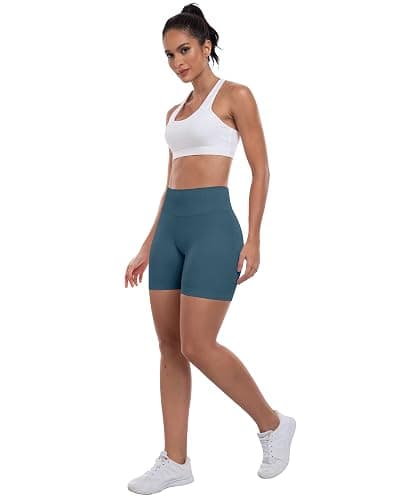 ATHVOTAR Workout Gym Shorts Women, High Waisted Seamless Butt Lifting Scrunch Butt Sports Shorts thumbnail 4