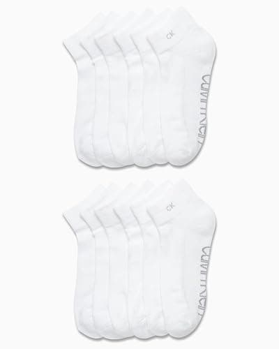 Calvin Klein Womens 12 Pack Breathable Cushioned Quarter Ankle Socks | Breathable Moisture Wicking With a Padded Footbed and Targeted Arch Support, All Day Comfort for Running, Gym and Sports thumbnail 3