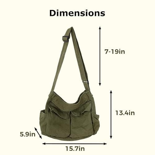 Sumleno Bohemian Hipster Hobo Boho Hippie Crossbody Bag Purse Canvas Sling Bag Aesthetic Tote Large Handbags Fairy Grunge Bag thumbnail 6