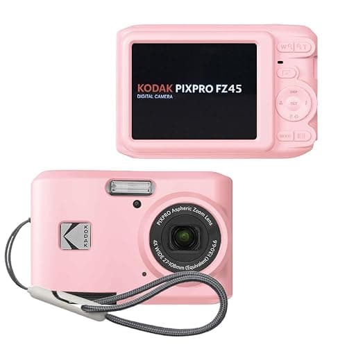 Tedubax Case for Kodak PIXPRO FZ45 Case, Soft Silicone for Kodak PIXPRO FZ45 - Anti-Scratch Slim Fit Lightweight Protective - Pink - Image 1