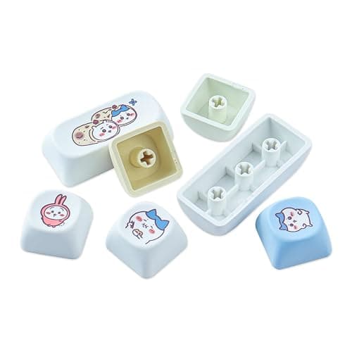TYRIXKI PBT Keycaps 145 Keys MOA Profile Cute Keycap Dye-Sublimation Kawaii Anime Keycaps for Cherry Gateron MX Switches Mechanical Keyboards thumbnail 5