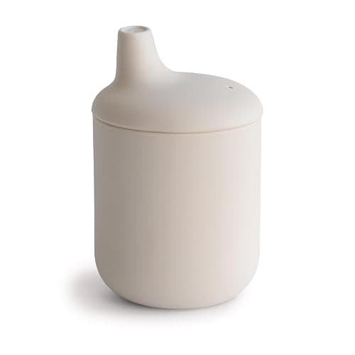mushie 100% Silicone Baby Sippy Cup | 6 Months+ (Shifting Sand) - Shifting Sand - Image 1
