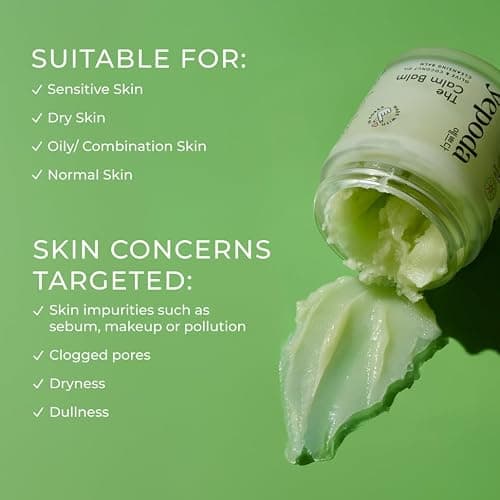 Yepoda The Calm Balm, Sanfter Make-up-Entferner & Tiefenreinigungsbalm, Entfernt Wasserfestes Make-up & Unreinheiten, Veganer Koreanischer Gesichtsreiniger für alle Hauttypen, 80 g thumbnail 3