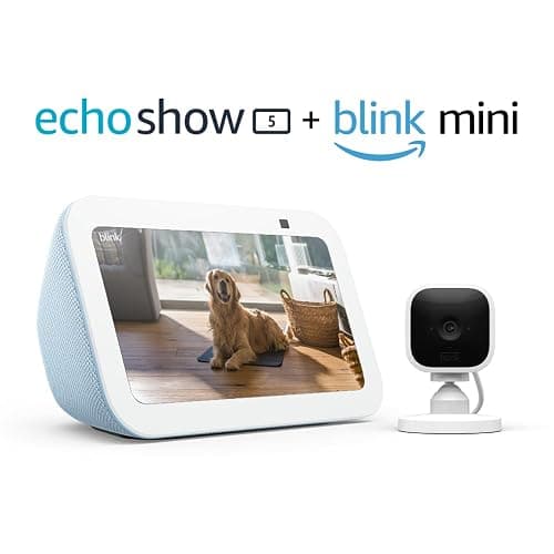 Echo Show 5 (3rd Gen) with Blink Mini | Cloud Blue thumbnail 7