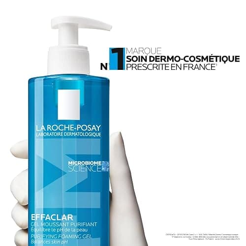 La Roche-Posay Effaclar Gel Moussant Purifiant, Nettoie en douceur & Matifie, Formule Sans Savon, pH physiologique, Pour Peaux Grasses à Tendance Acnéique, 400ml thumbnail 8