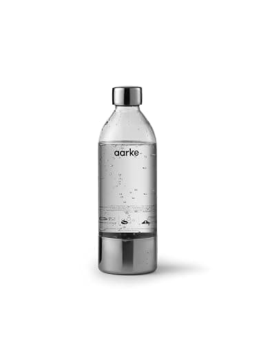 Aarke Carbonator 3, Wassersprudler aus Edelstahl im modernen Edelstahl Finish mit 2x BPA-freier 1L PET-Flasche, Sprudelwasserbereiter für Leitungswasser, kompatibel mit 60L CO2-Zylindern thumbnail 6