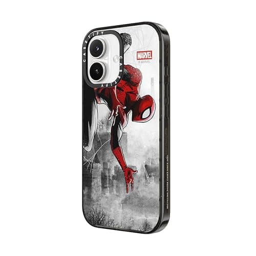 CASETiFY Impact iPhone 17 Case [Marvel Colab/Slim/Magsafe / 8.2 ft. 4X Military Grade Drop Protection] - Spider-Man VS - Clear Black thumbnail 6