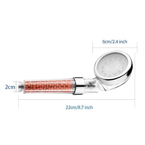 LED Shower Head, APzek 7 Colors Changing Light Handheld High Pressure Spa Shower Head Sprinkler and Double Filter Saving Water Showerhead (7 Colors) thumbnail 6