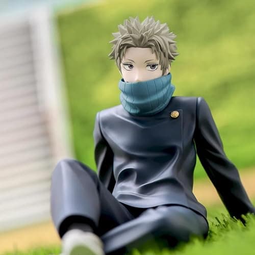MABAIUDE 2pcs JJK Figure Inumaki Toge and Okkotsu Yuta Figure Statue, Sitting Pose JJK Anime Figurine Model Handmade Collectible Car Desktop Decor Gifts for Fans thumbnail 2