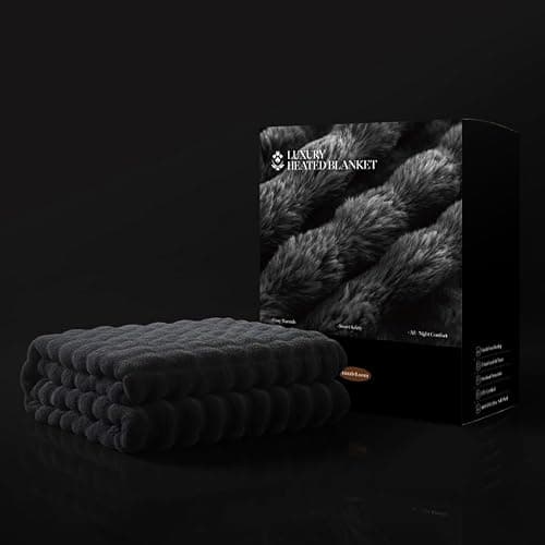 Heated Blanket Twin 62''x 84'', Fast Heating Electric Blanket Ultra-Soft Faux Rabbit Fur with 5 Heat Levels & 5H Auto Shut-Off, Overheat Protection, Machine Washable thumbnail 2