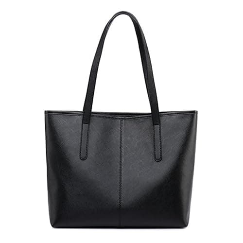 FITDON Tote 🤍Bag with Zip for Women, PU Leather Top Handle Handbags Ladies Shoulder Bag for Work School Travel Shopping - Image 1