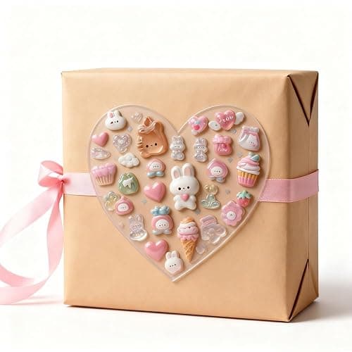 3D Relief Stickers Cute Cartoon Theme with Bear Cat Dinosaur Dog Bird Rabbit Decals for DIY Crafts Phone Cases Scrapbooks Journals Decor, 6 Sheets thumbnail 4