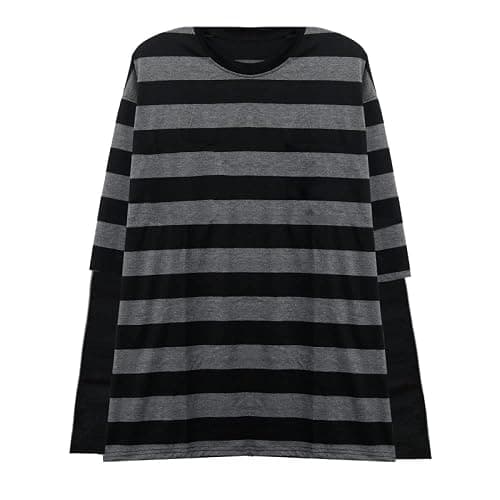 LAVASEON Harajuku Oversized Striped T-Shirt Long Sleeve Crew Neck Casual Matching Couple Streetwear Pullover thumbnail 5