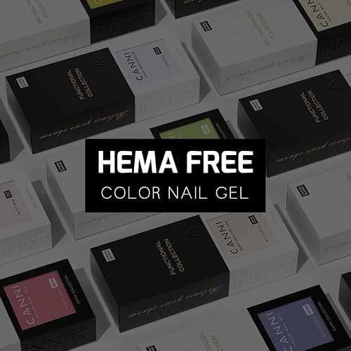 CANNI 2Pcs Hema-Free Black Gel Nail Polish Set- 2Pcs Black Colors Gel Polish Kit, Soak Off LED Nail Gel Manicure Kit DIY at Home Salon Gifts for Women Girls thumbnail 9