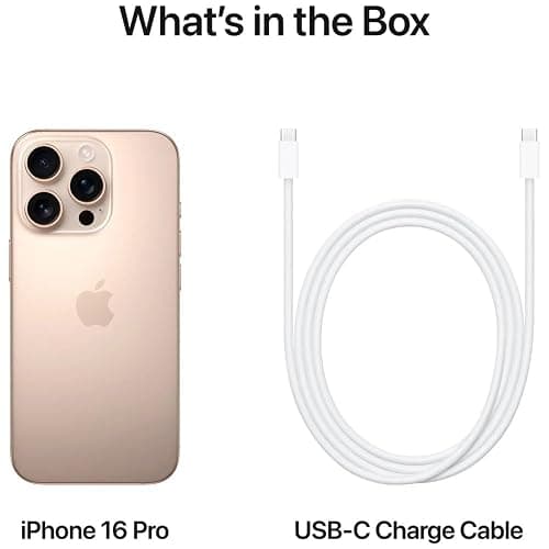 Apple iPhone (Renewed Premium) 16 Pro Max, US Version, 256GB, Desert Titanium - Unlocked thumbnail 4