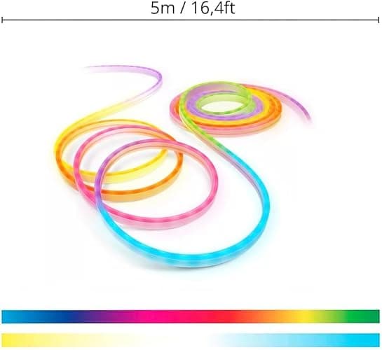 WiZ Connected Neon Smart Flex Strip – 16.4 ft (Two 8.2ft Strips), 16 Million Colors + Shades of White, Dynamic Light Scenes, Connects to Your Wi-Fi, Voice/App Control thumbnail 3
