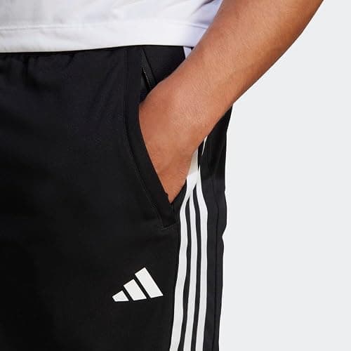 adidas Men's Train Essentials Piqué 3-Stripes Shorts - Large - Black/White thumbnail 6