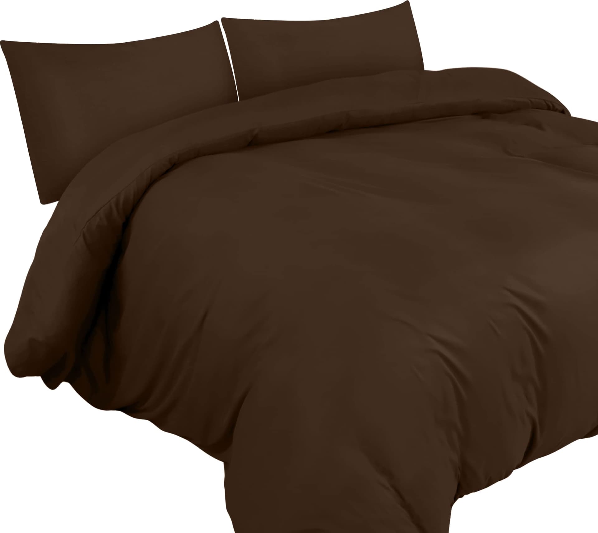 Utopia Bedding Duvet Cover Set - Soft Microfiber Duvet Cover 200x200cm with Pillowcases 50x75cm - Bedding Duvet Cover Set - Brown thumbnail 2