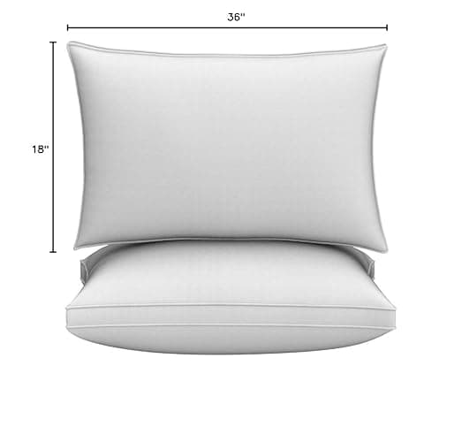 Utopia Bedding Bed Pillows for Sleeping King Size (White), Set of 2, Cooling Hotel Quality, Gusseted Pillow for Back, Stomach or Side Sleepers - White - King (Pack of 2) thumbnail 8