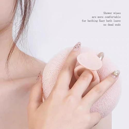 Super Soft Sunflower Suction Cup Bath Ball, New Upgraded 2-in-1 Sunflower Ball Exfoliating Bath Sponge Cleaning Brush, Mesh Shower Body Sponge Accessories for Women, Men(Cyan+Pink+Purple) thumbnail 9