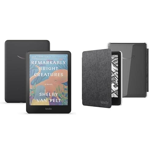 Kindle Colorsoft Clear Case Bundle: Includes Amazon Kindle Colorsoft 16 GB, No Ads (newest model) | Black & Clear Back Case | Black - Image 1