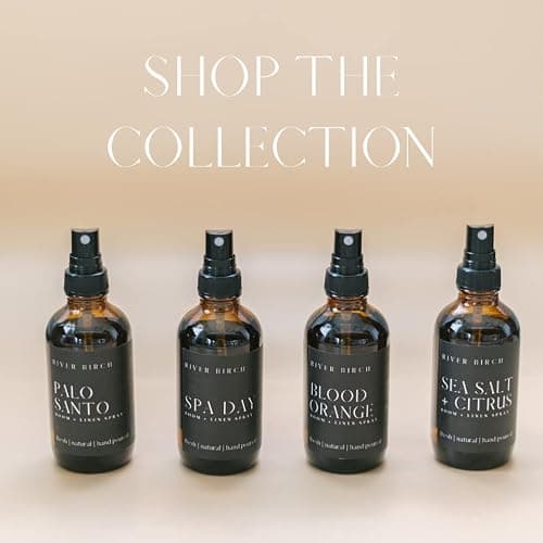 River Birch Pumpkin Spice Scented Linen and Room Spray | Home Fragrance | 4 oz Glass Amber Bottle | Luxury Signature Scent | Handmade in Texas - 4 Fl Oz (Pack of 1) - Pumpkin Spice thumbnail 4