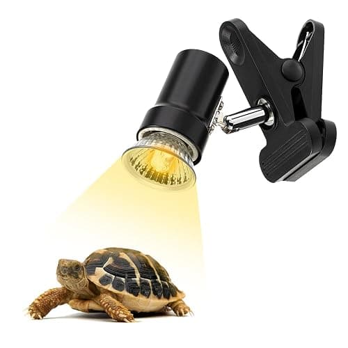 DaToo Reptile Heat Lamp Rotatable Turtle Heating Light with 50W UVA UVB Heat Bulb Simulated Sunlight Basking Spot Lamp with Clamp for Reptiles Lizard Amphibian Bearded Dragon Snake - Image 1