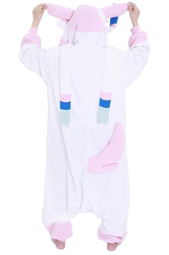 SAZAC Sylveon Pokemon Kigurumi Adult Onesie - Luxurious Halloween Costume for Adults, Durable & Machine Washable Pajamas thumbnail 8