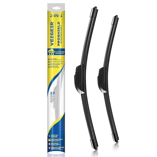 VEIGEIR 22 inch + 22 inch Windshield Wiper Blades Compatible with F150 2022-2009,Silverado 1500 2022-2000,Sierra 1500 2022-2019,RAM 1500 2015-2013 Original Equipment Automotive Replacement 2 Pack - Image 1