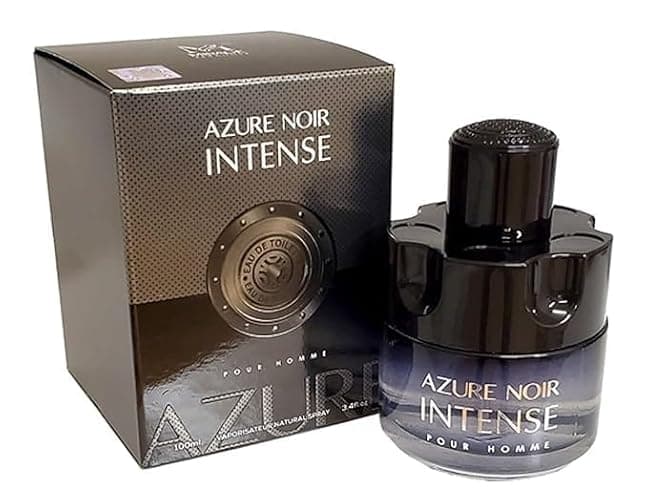 Viaan Krishna AZURE NOIR POUR HOMME & AZURE NOIR INTENSE Combo Pack Cologne Eau de Toilette Fragrance for Men (3.4oz/100ml x2), Natural Spray, Long Lasting (2 PACK) thumbnail 6