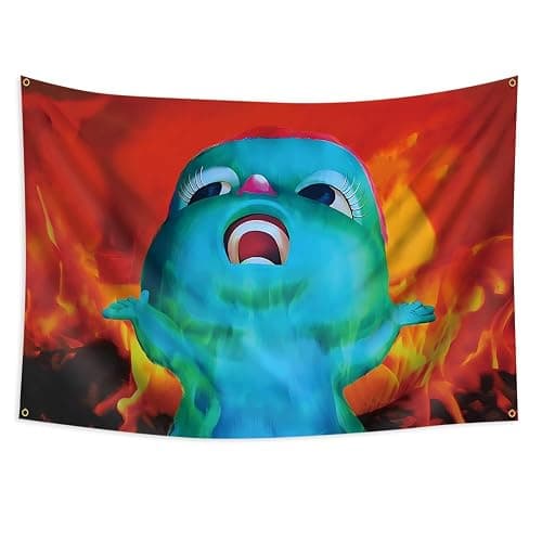Konern 40x60inch Bibble Meme Beliefs Happiness Tapestry Gaslight Gatekeep Girlboss Tapestries Funny Wall Hanging (Duplex printing,Bright & Vibrant 150D Polyester, 4 Brass grommet design is durable) - Image 1