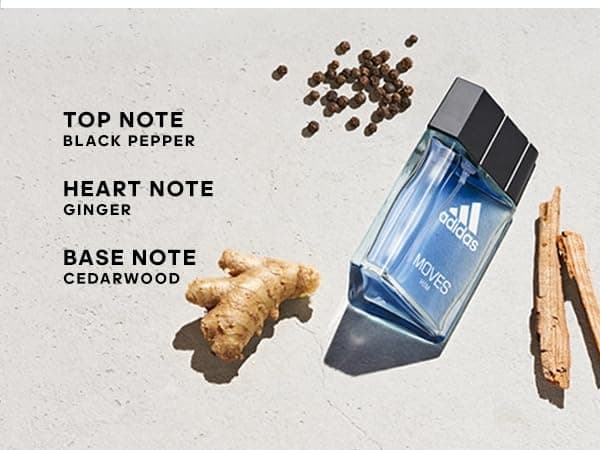 Adidas Moves Him Body Fragrance 2.5 fl oz (Pack of 1) , Notes of Green Apple, Cedarwood, Musk, Men's Fragrance, Long Lasting, Sporty Fragrance, Travel Size thumbnail 3
