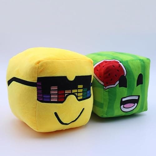 QueenKa Sunny and Melon Plush 15cm/5.9inch, Sunny and Melon Merch Plush Toys, for Fans and Friends Large Beautifully Plushie Doll (Yellow and Green) - Image 1