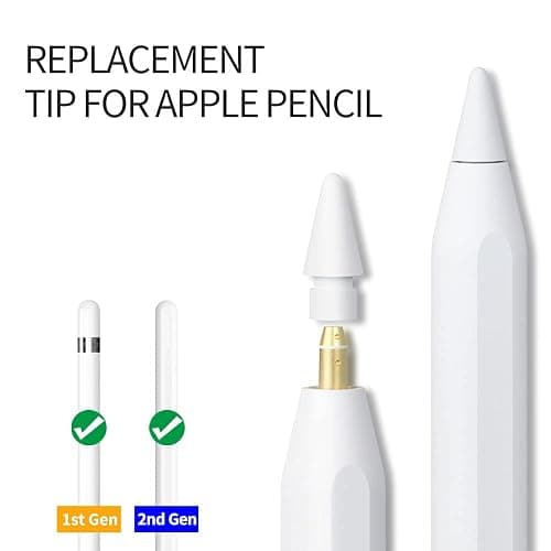 Replacement Tips Compatible with Apple Pencil 2 Gen iPad Pro - iPencil Nib for iPad Pencil 1st/2nd Gen White 4 Pack thumbnail 3