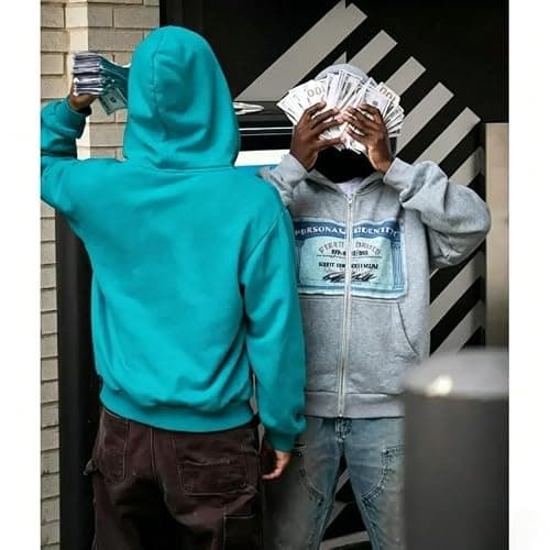 GGOOB Zip up Hoodie Y2k Oversized Graphic Hoodies Unisex Grunge Jackets Streetwear Vintage 2000s Emo Clothes thumbnail 3