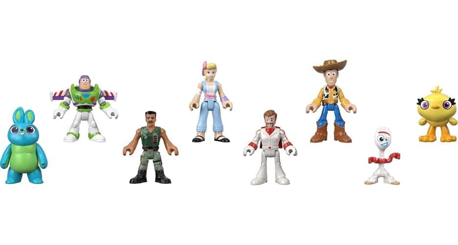 Fisher-Price Imaginext Preschool Toys Disney Pixar Toy Story 11-Piece Deluxe Figure Set, Buzz Lightyear & Woody, Pretend Play Kids Ages 3+ Years thumbnail 2