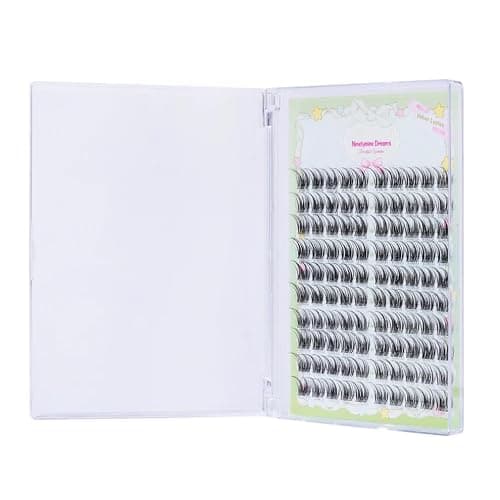 Ninetynine Dreams 100PCs Velvet Lashes Manhua Anime DIY Wispy Lash Clusters 9-13mm C+ Curl Beginner Friendly Lightweight & Reusable Individual Waterproof Spiky Eyelashes Thin Comfortable Band thumbnail 6