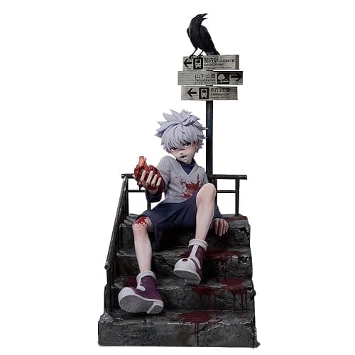 QAHEART Killua Zaoldyeck Figures, Anime Kurapika/Hisoka Figure Statues PVC Anime Action Figurine Ornaments for Fans 34CM - Image 1