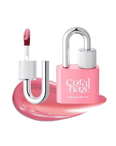 CORLAHAZE Glow Lock Jelly Tint 101 Chou 4g, Hydrating Jelly Glow Lip Stain, Glass-Like Shine Lip Gloss, Long-Lasting Color, Moisturizing Lip Enhancer, Collectible Lock-Shaped Design, Korean Makeup - Image 1