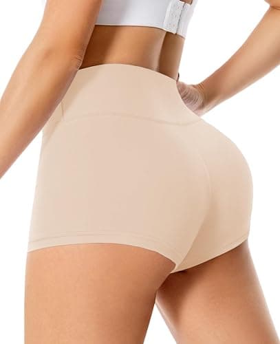 Women's 3"/5" High Waisted Biker Shorts - Spandex Yoga, Workout, Cycling, Volleyball, Dance | Athletic Booty Shorts - Image 1