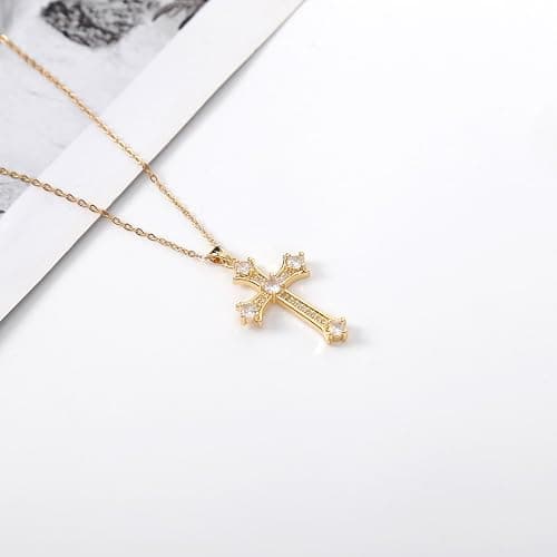 LLIYSOUN Cross Pendant Necklace for Women Jewelry Gold Cross Necklaces for Women Cross Necklace Minimalist Trendy Jewelry Valentines Day thumbnail 2