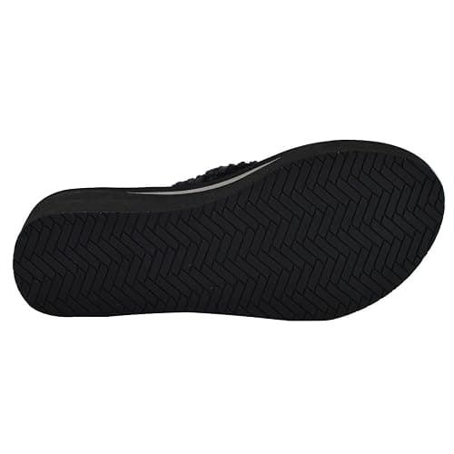 MALIDA Womens Wedge Arch Support Flip Flops Cushion Soft Rubber Midsole Platform Thong Sandals with Rubber Sole thumbnail 6