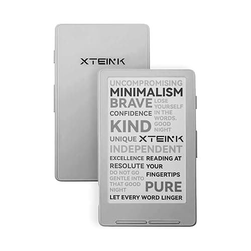 XTEINK X4 E-Book Reader (Developer Edition), 4.3" Pocket E-Ink eReader, Physical Page-Turn Buttons, Ultra-Thin 0.23" & 2.72 oz, Magnetic-Ready Design, Distraction-Free Reading, 16GB, Mist Gray - Image 1